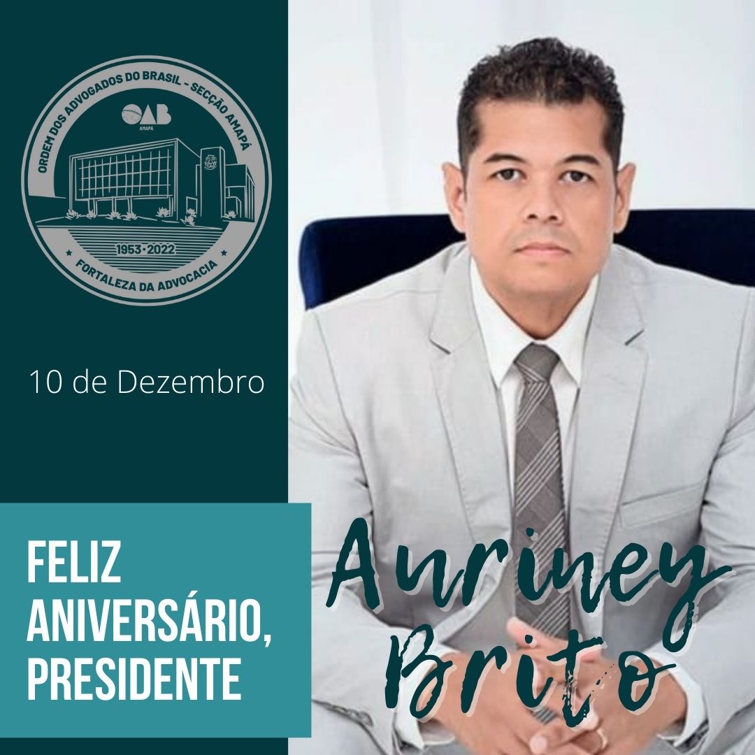 Feliz aniversário, presidente Auriney Brito